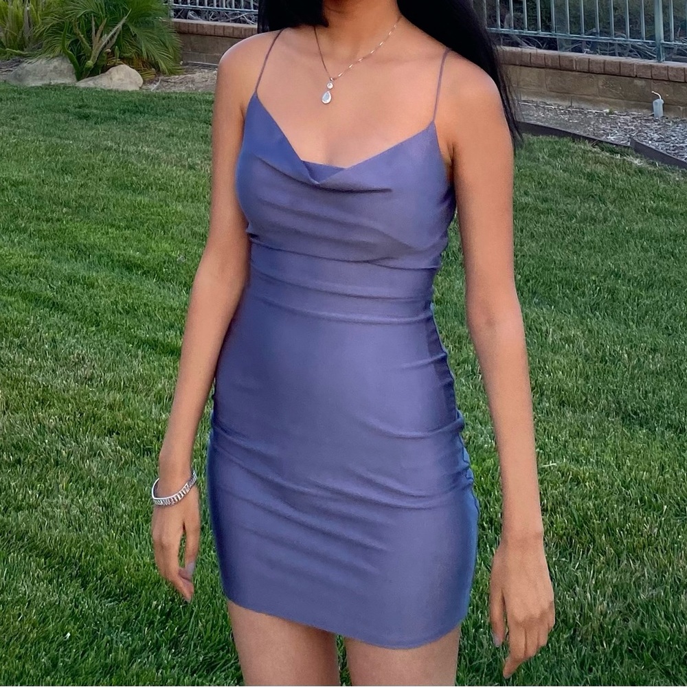 Purple mini dress, size 2 (XS/S)